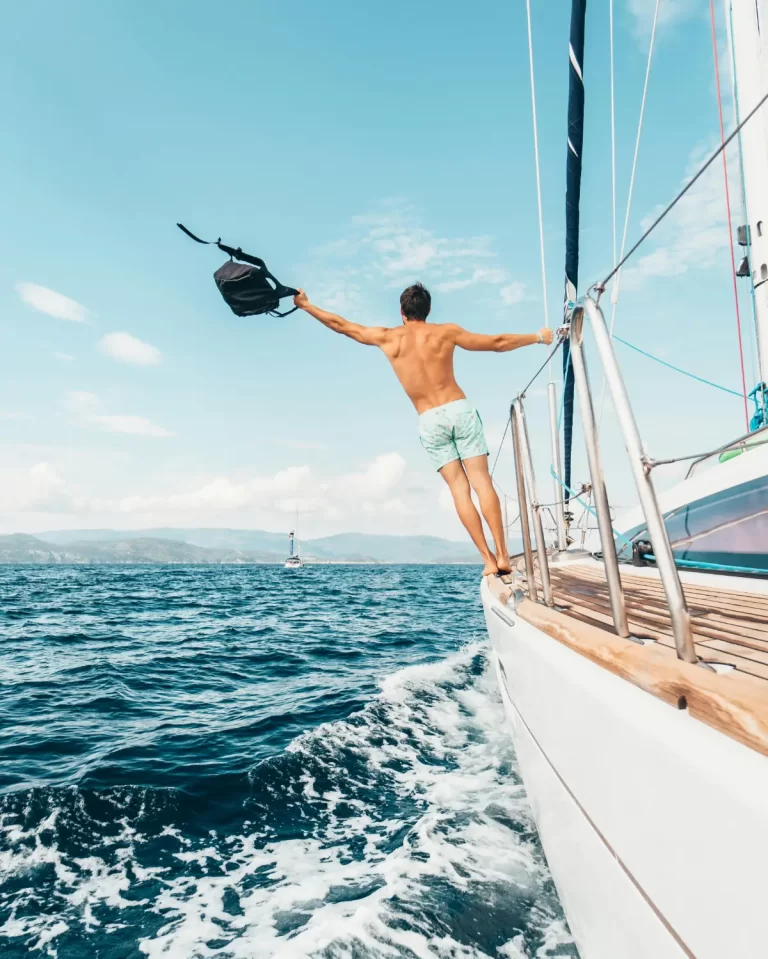 man on a boat